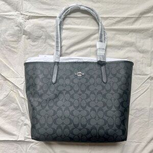 Coach City Tote in Black/Graphite ✦ NEW WITH TAGS ✦